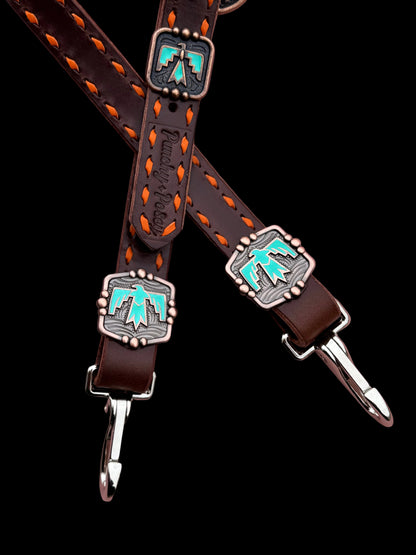 Orange Thunderbird Headstall