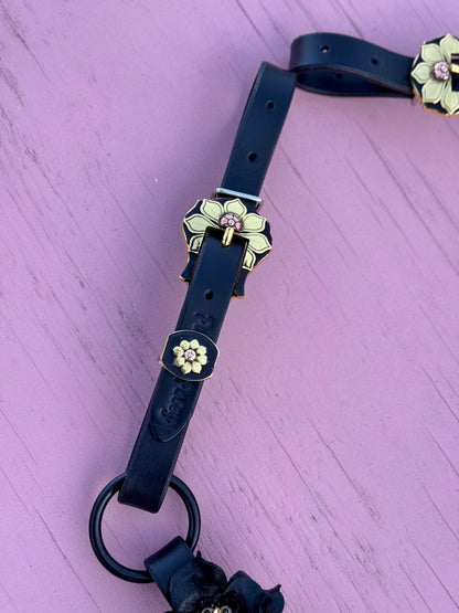 Black Gold Fringe Ring Brest Collar