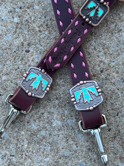 Pink Thunderbird Headstall