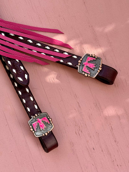 Pink Thunderbird Headstall