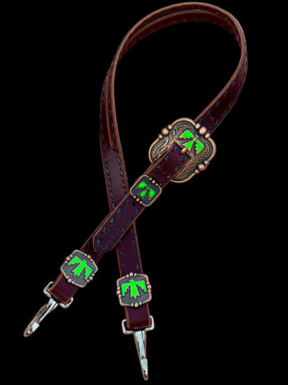 Black Lime Thunderbird Headstall