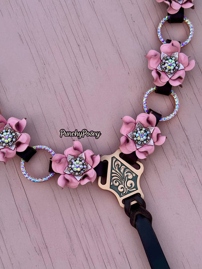 Pink Bling Ring Breast Collar
