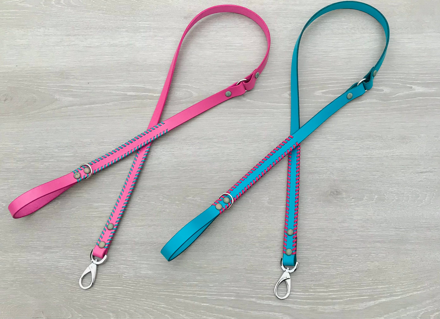 Leather Whipstitch Dog Leash