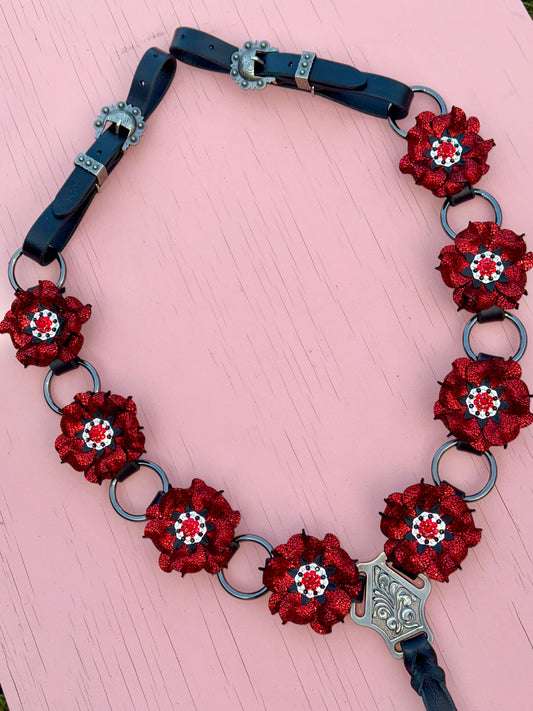 Red Sparkle Ring Breast Collar