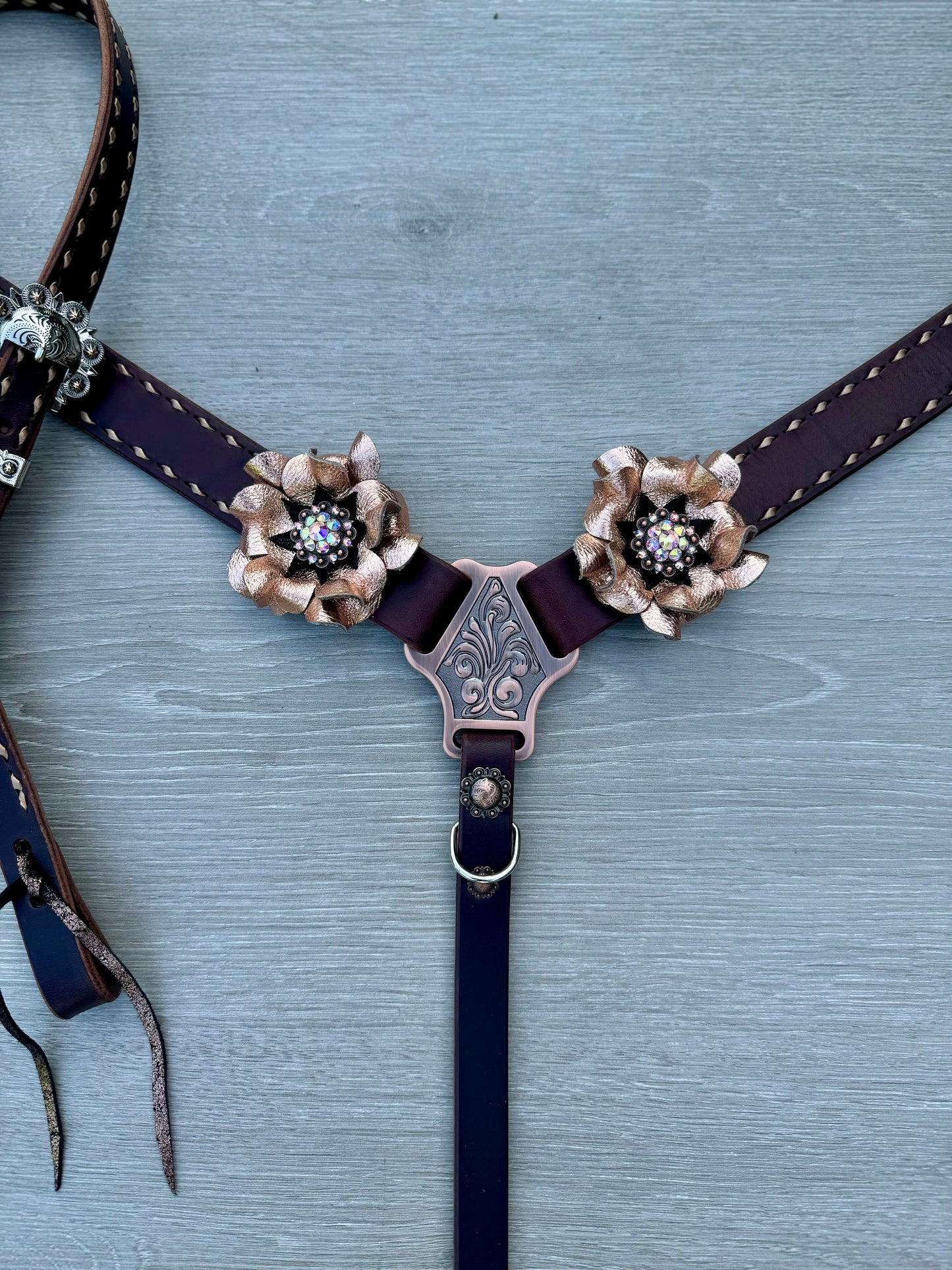 Chocolate & Rose Gold Tack Set