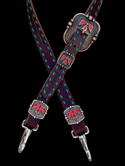 Turquoise Thunderbird Headstall