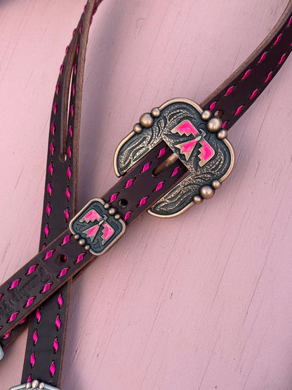 Hot Pink Thunderbird Tack Set