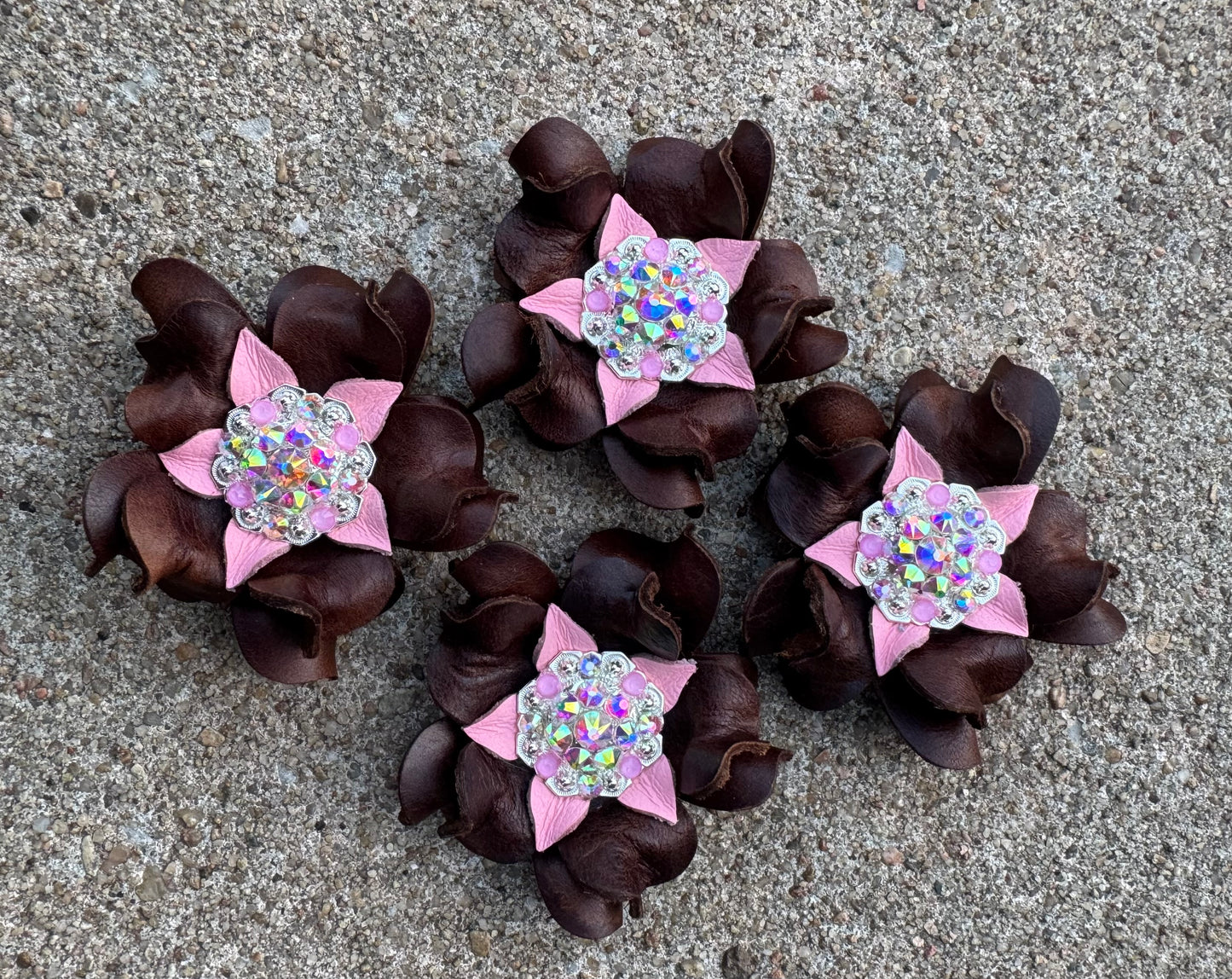 Chocolate Flower Conchos