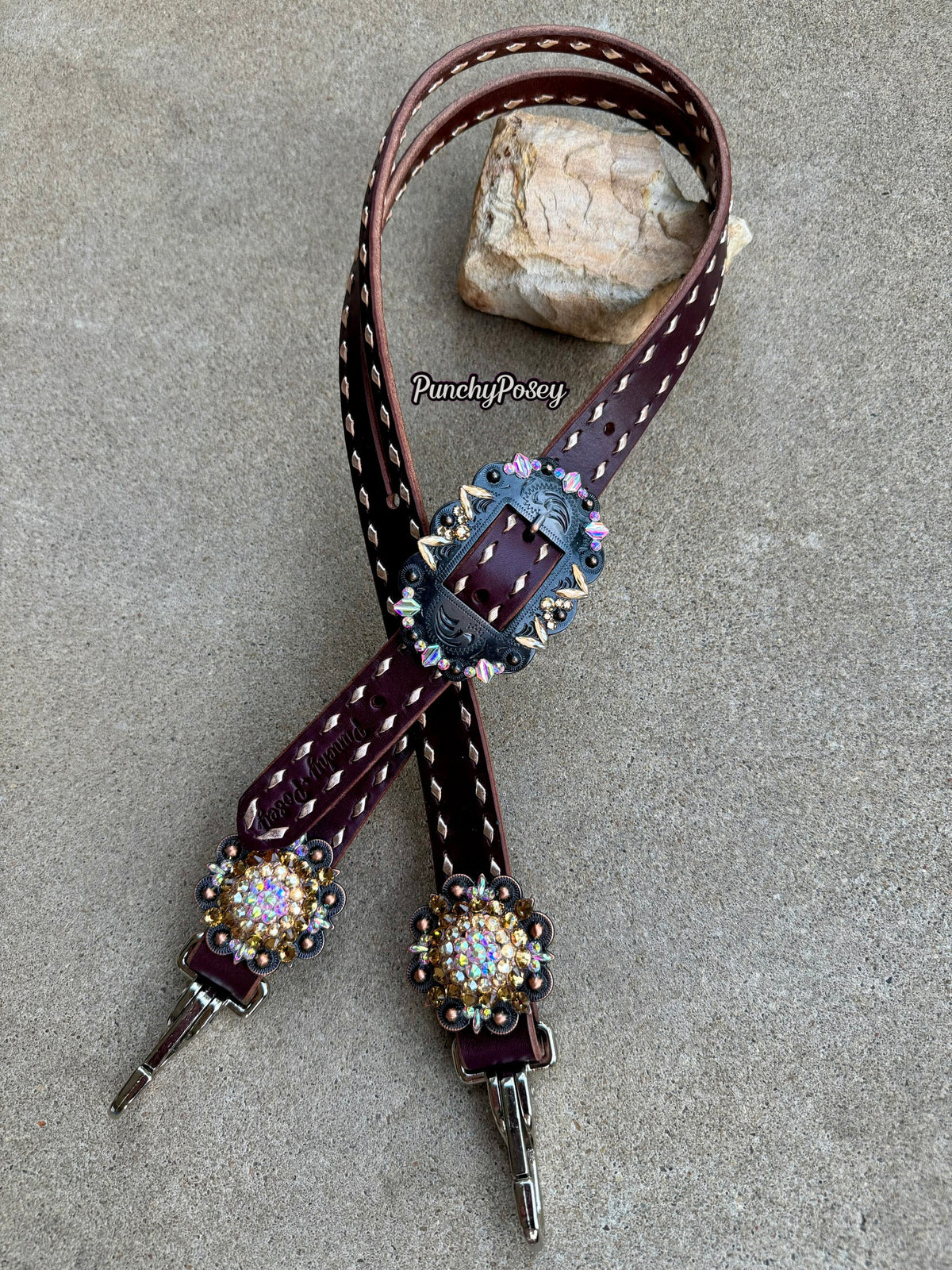 Rose Gold Bling Headstall