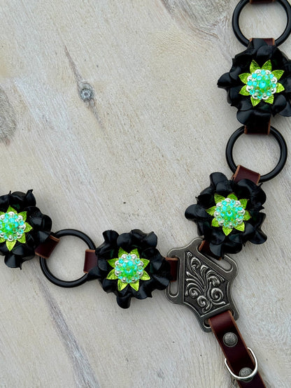 Black Lime Ring Breast Collar