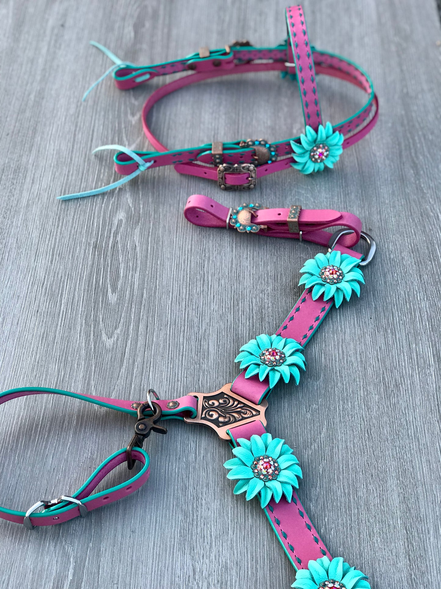 Pink & Turquoise Mini Tack Set