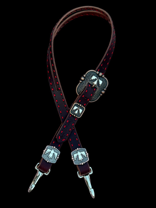 Metallic Red Thunderbird Headstall