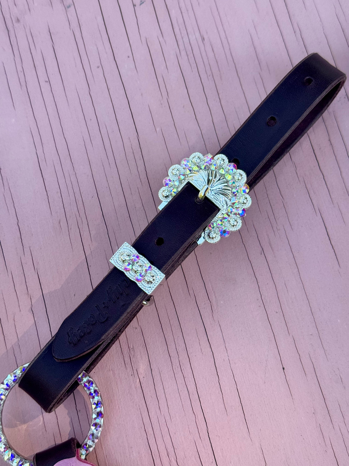 Pink Cheetah Bling Ring Breast Collar