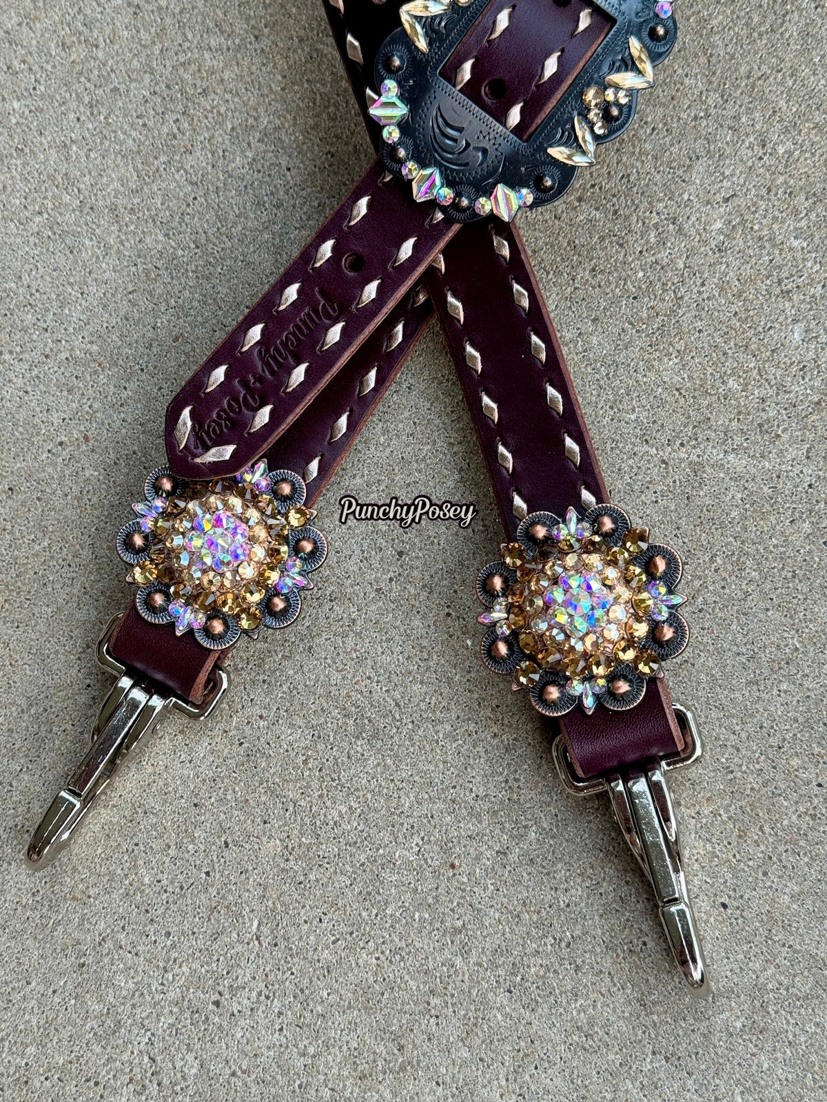 Rose Gold Bling Headstall