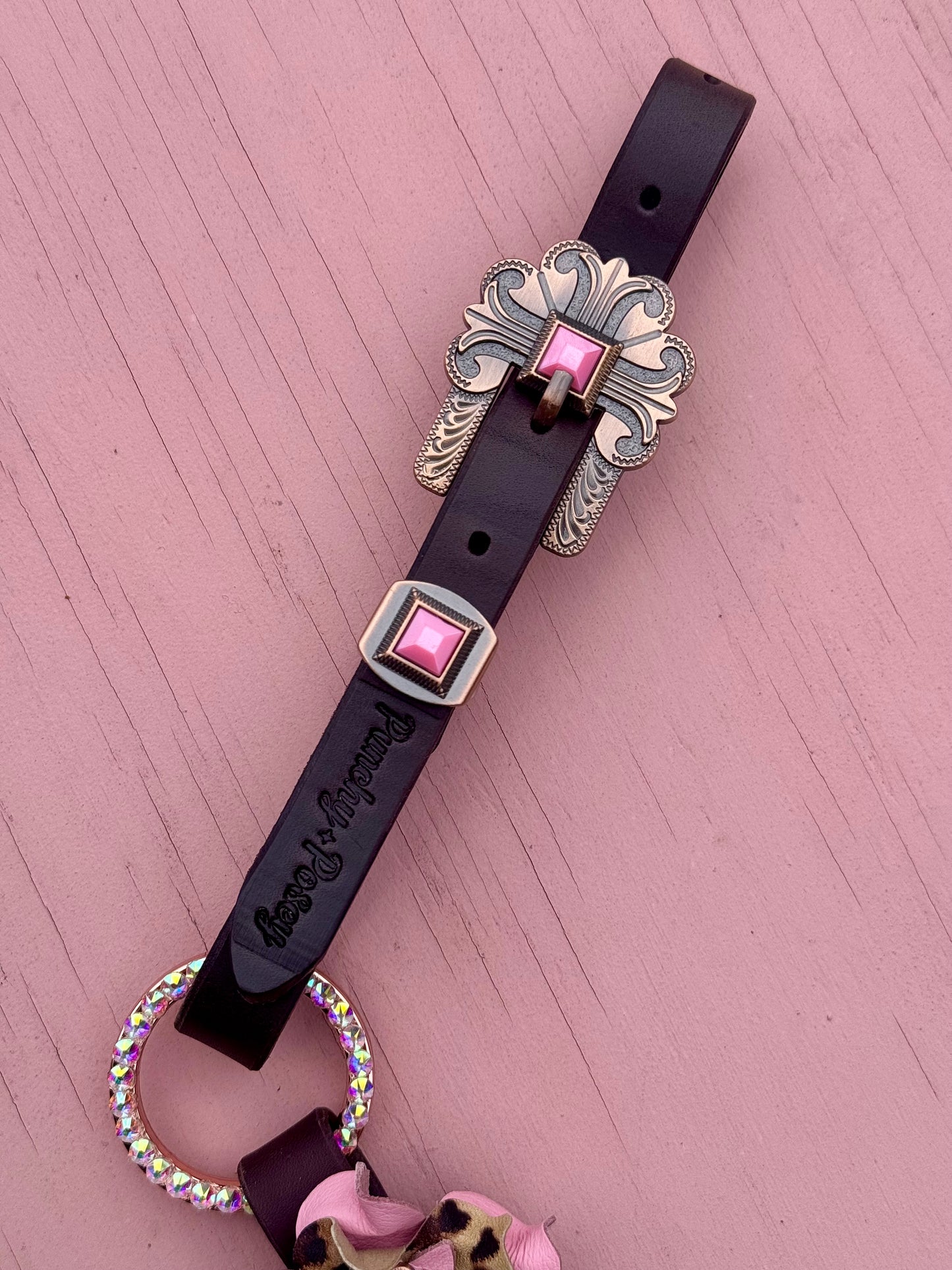 Pink Bling Ring Breast Collar