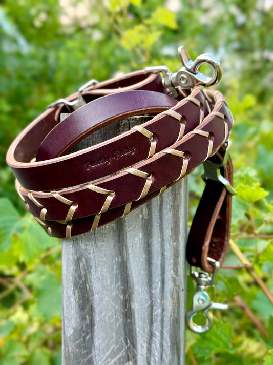 Laced Barrel Reins