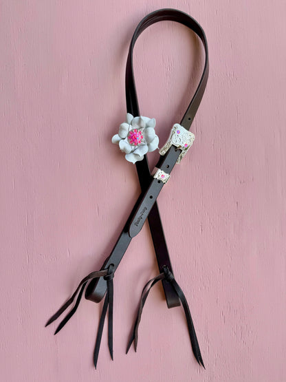 White/Pink Posey Ring Breast Collar
