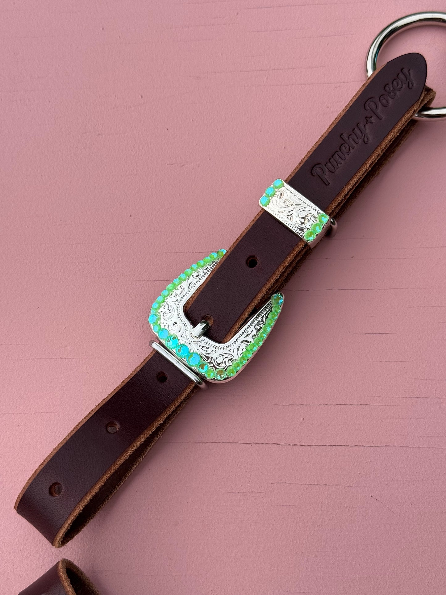 Turquoise Lime Ring Breast Collar