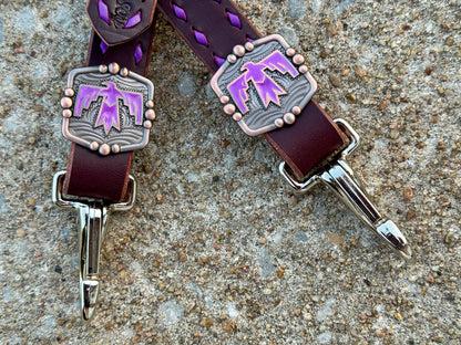 Purple Thunderbird Headstall