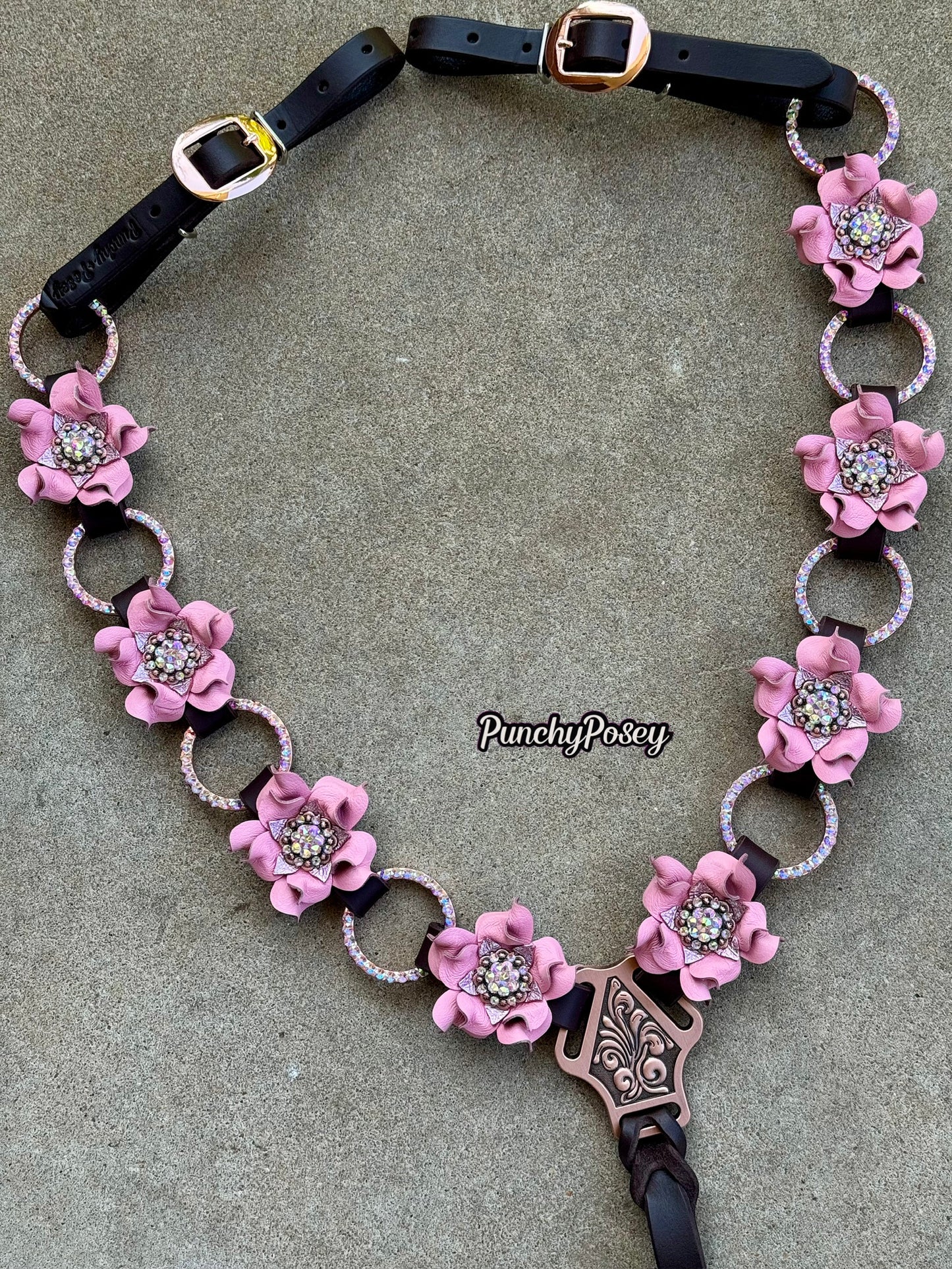 Pink Bling Ring Breast Collar