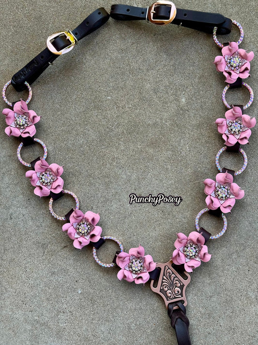 Pink Bling Ring Breast Collar