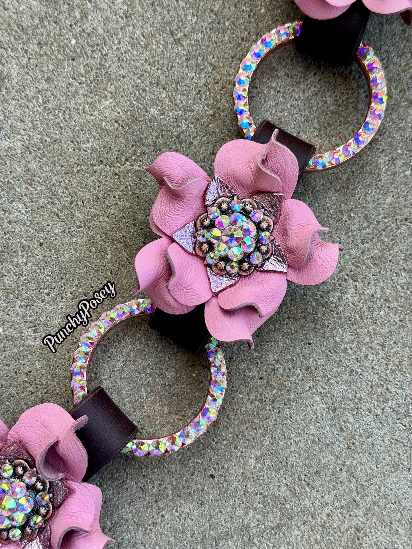 Pink Bling Ring Breast Collar