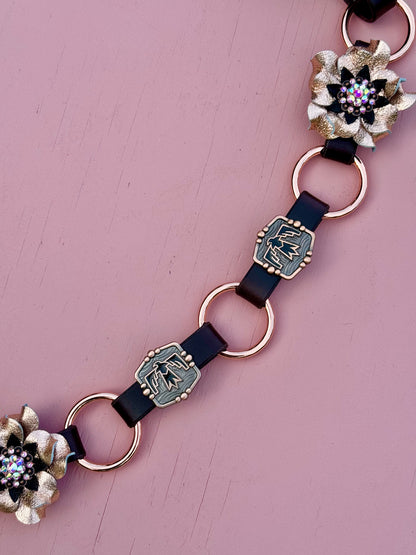 Rose Gold Thunderbird Ring Breast Collar