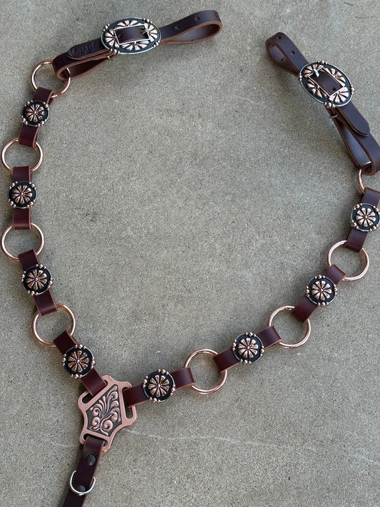 Rose Gold Concho Ring Breast Collar