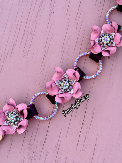 Pink Bling Ring Breast Collar