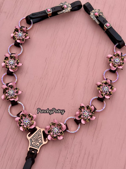 Pink Bling Ring Breast Collar