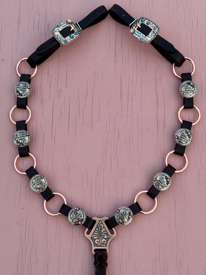 Cactus Concho Ring Breast Collar