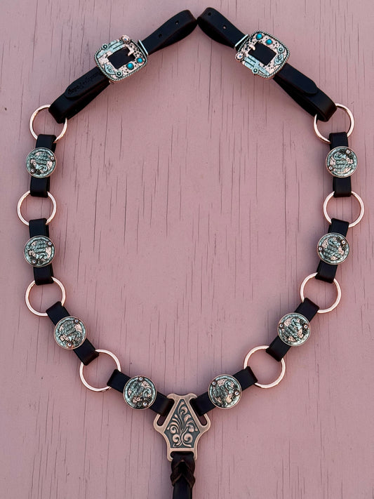 Cactus Concho Ring Breast Collar