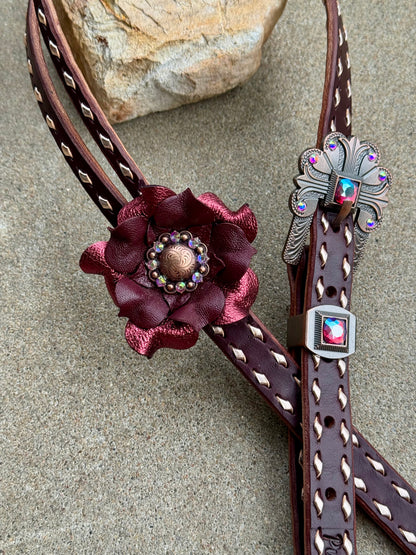 Rose Gold Bling Headstall