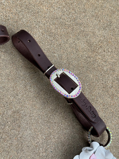 White Bling Ring Breast Collar