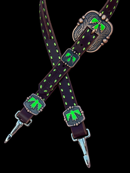 Lime Thunderbird Headstall
