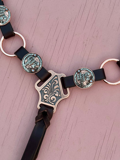 Cactus Concho Ring Breast Collar