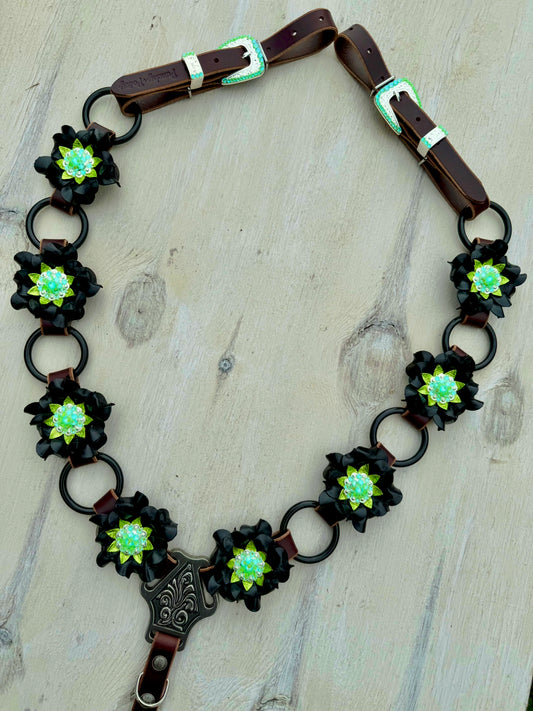 Black Lime Ring Breast Collar