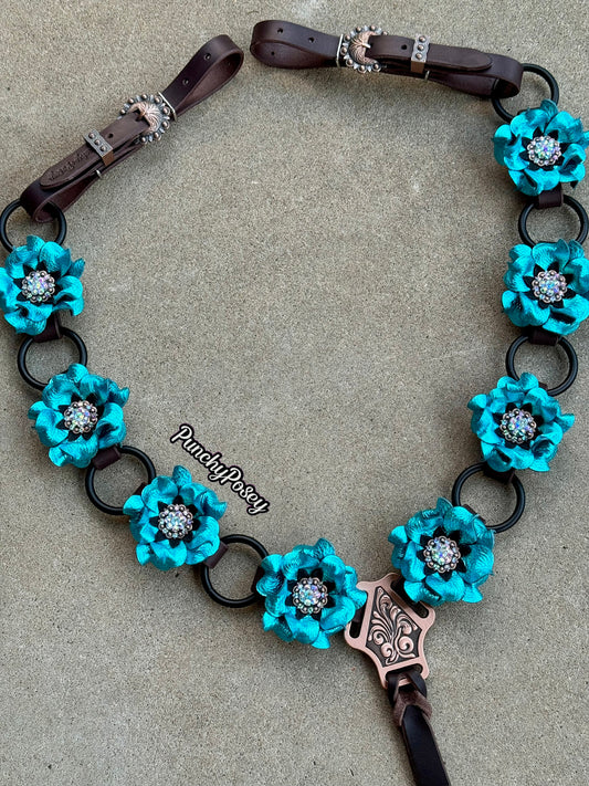 Metallic Turquoise Breast Collar