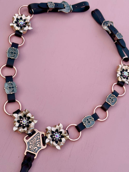 Rose Gold Thunderbird Ring Breast Collar