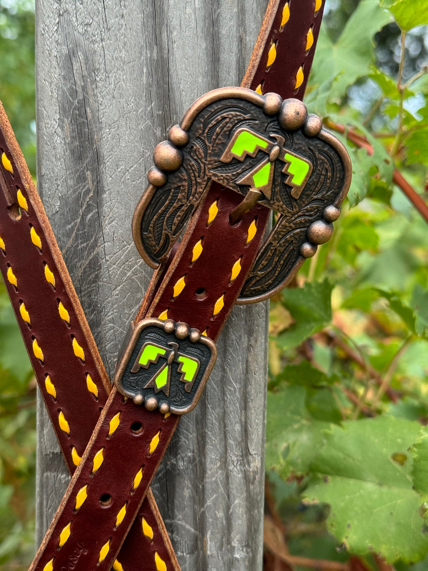 Yellow Thunderbird Headstall