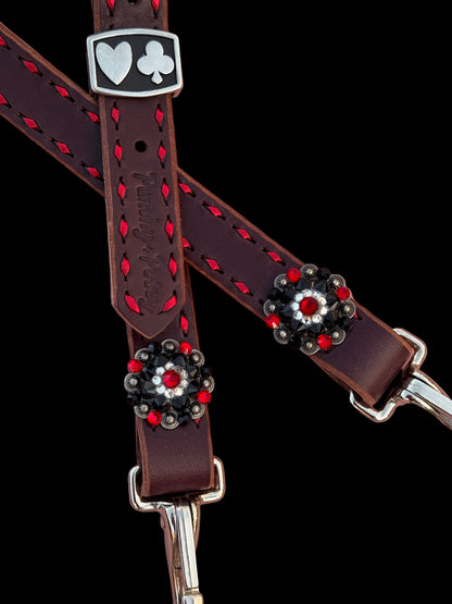 Chocolate Gambler Headstall