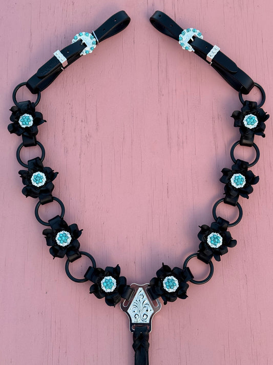 Black Turquoise Ring Breast Collar