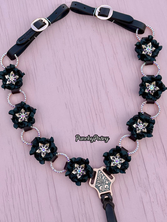 Black Rose Gold Breast Collar