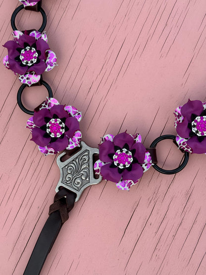 Magenta Cheetah Breast Collar