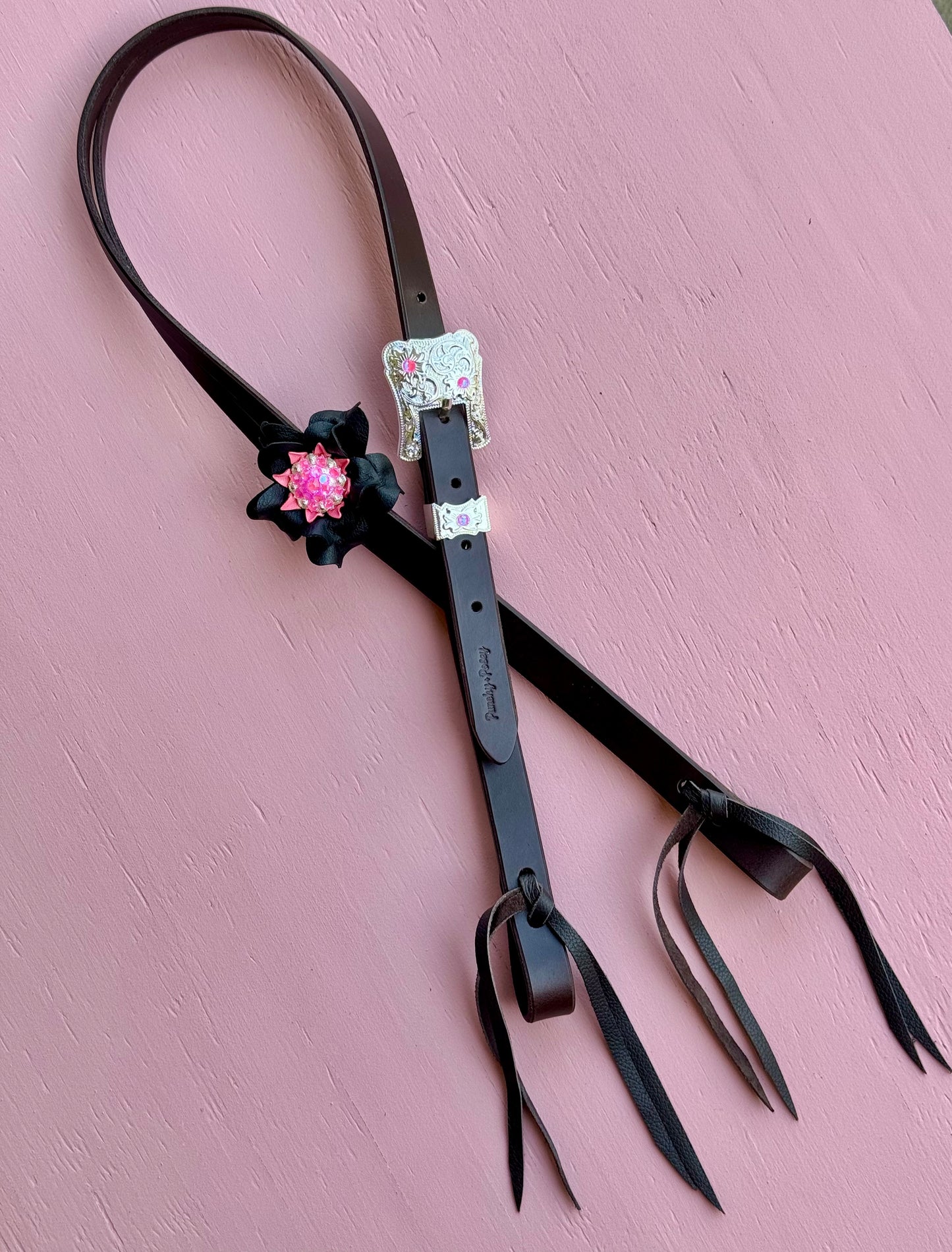 Black/Pink Posey Ring Breast Collar
