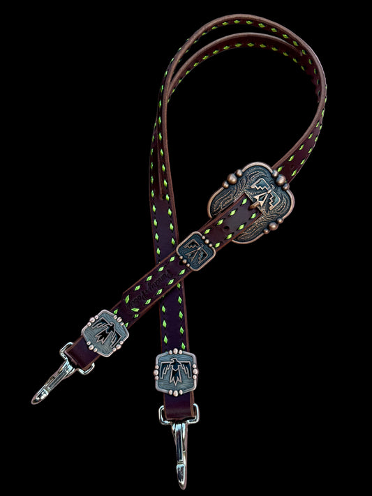 Lime Thunderbird Headstall
