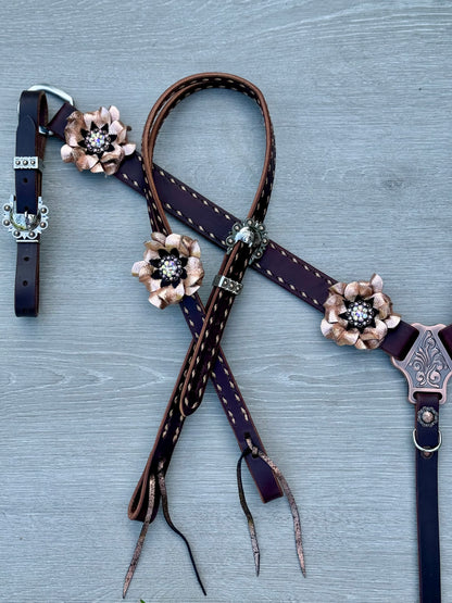 Chocolate & Rose Gold Tack Set