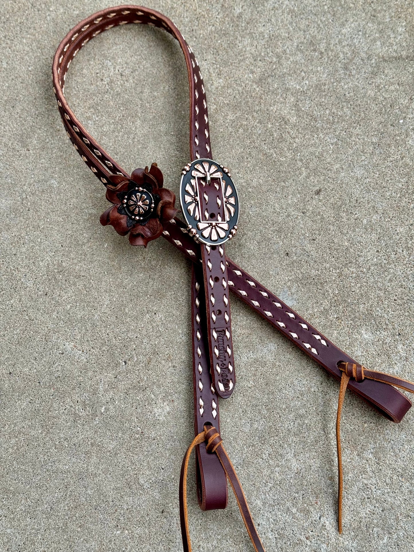 Rose Gold Concho Ring Breast Collar