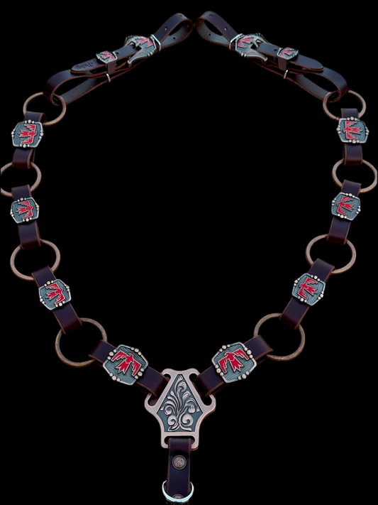 Red Thunderbird Ring Breast Collar