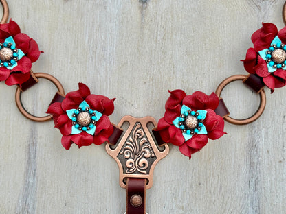 Red Turquoise Ring Breast Collar